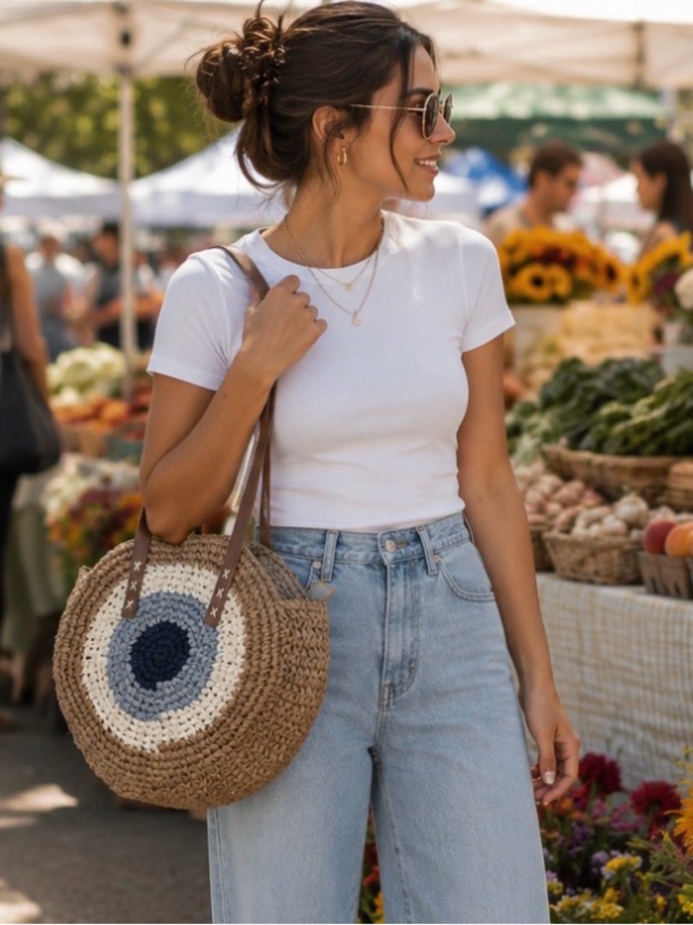 LARGE Raffia Bag NEW